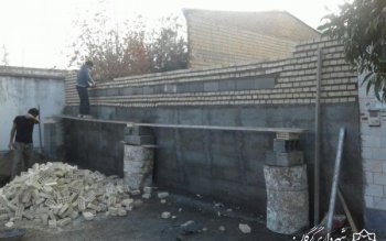 دیوارکشی زمین های بایر توسط شهرداری گرگان